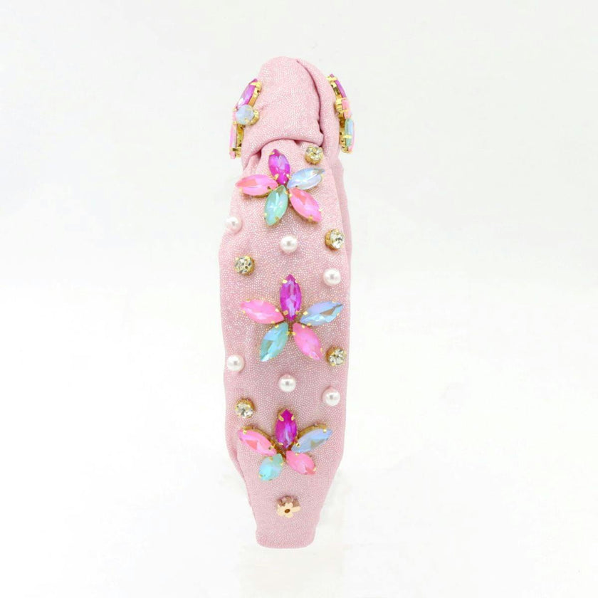 Bejeweled Flower Headband