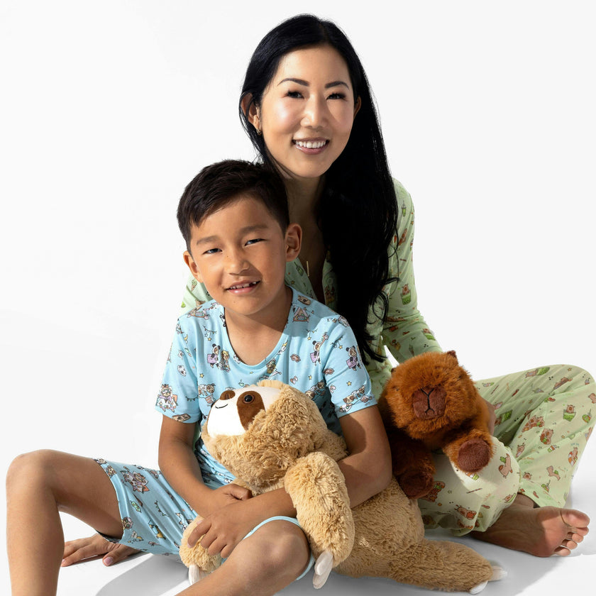 Capybara Boba Bamboo Women's Pajama Set