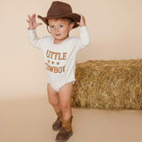 Little Cowboy Long Sleeve Romper