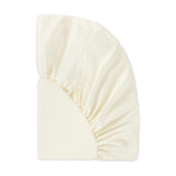 All-Stages Midi Crib Sheet in GOTS Certified Organic Brushed Cotton in Ivory