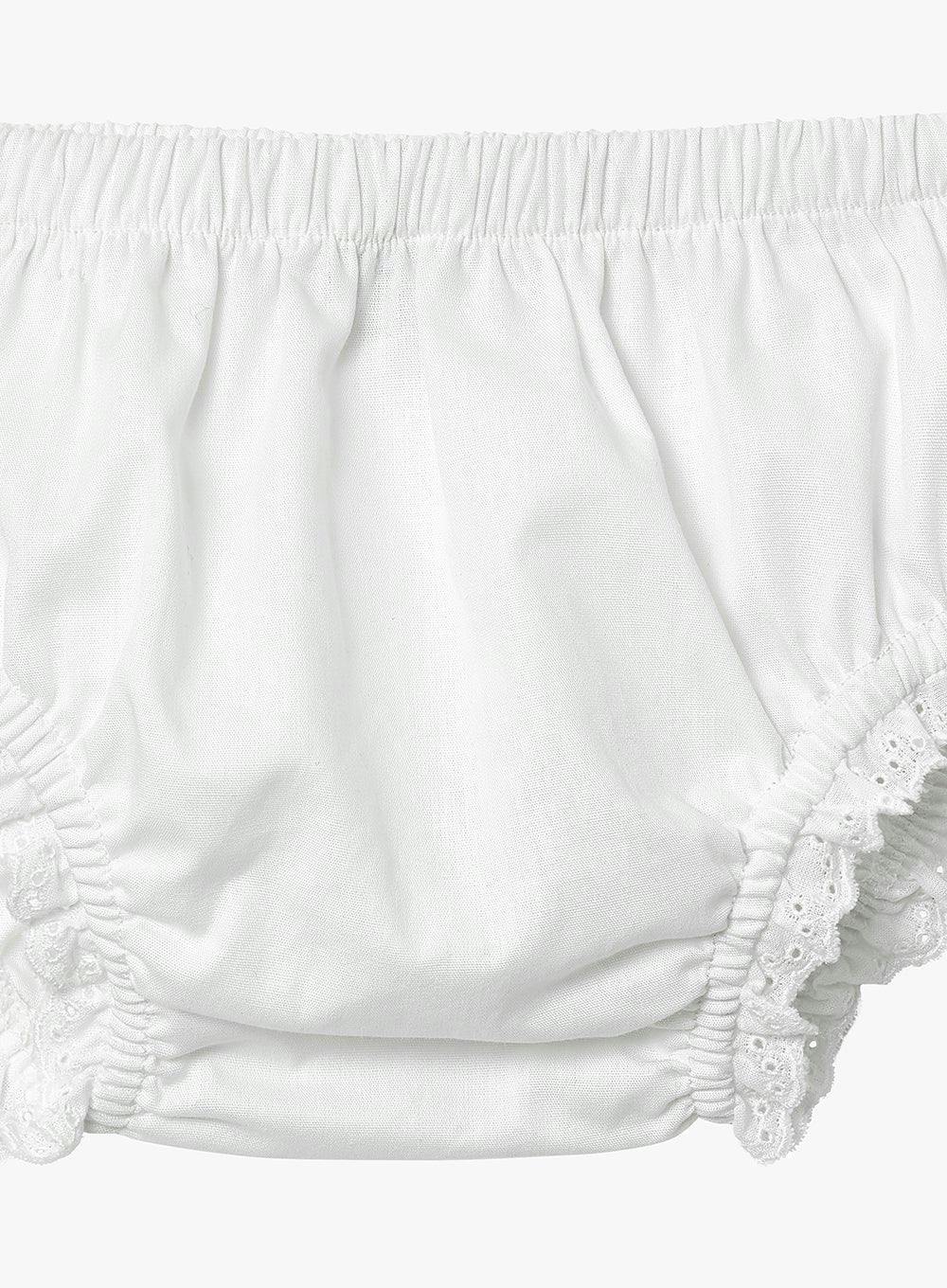 Baby Frilly Knickers in White
