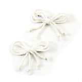 Halo Luxe Bea Braided Rope Double Clip Set - Ivory