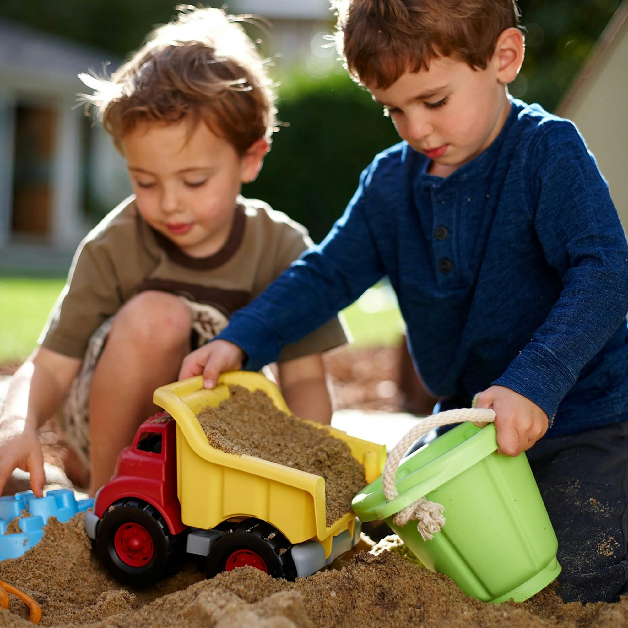 Dump Truck - Yellow & Red