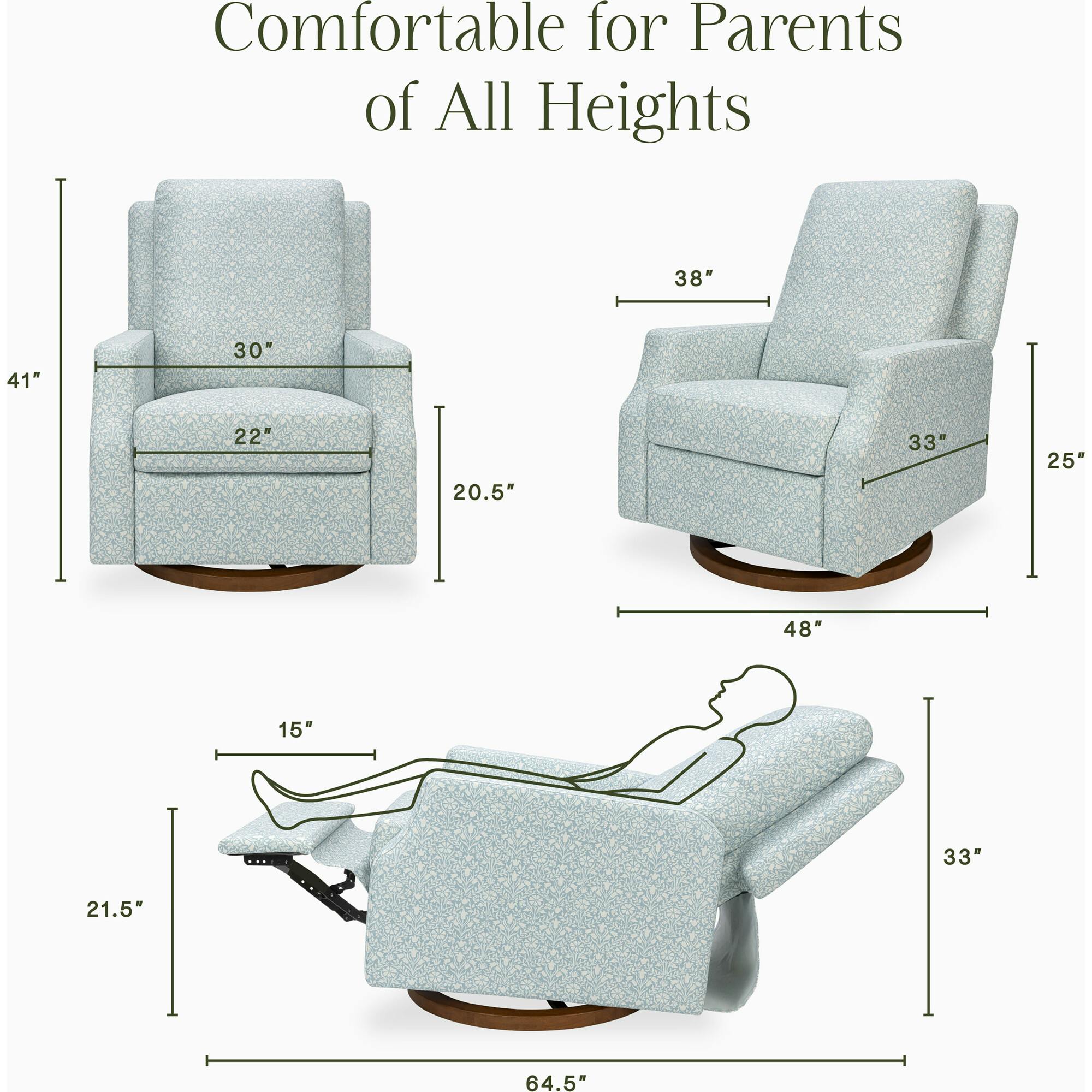 Crewe Recliner and Swivel Glider