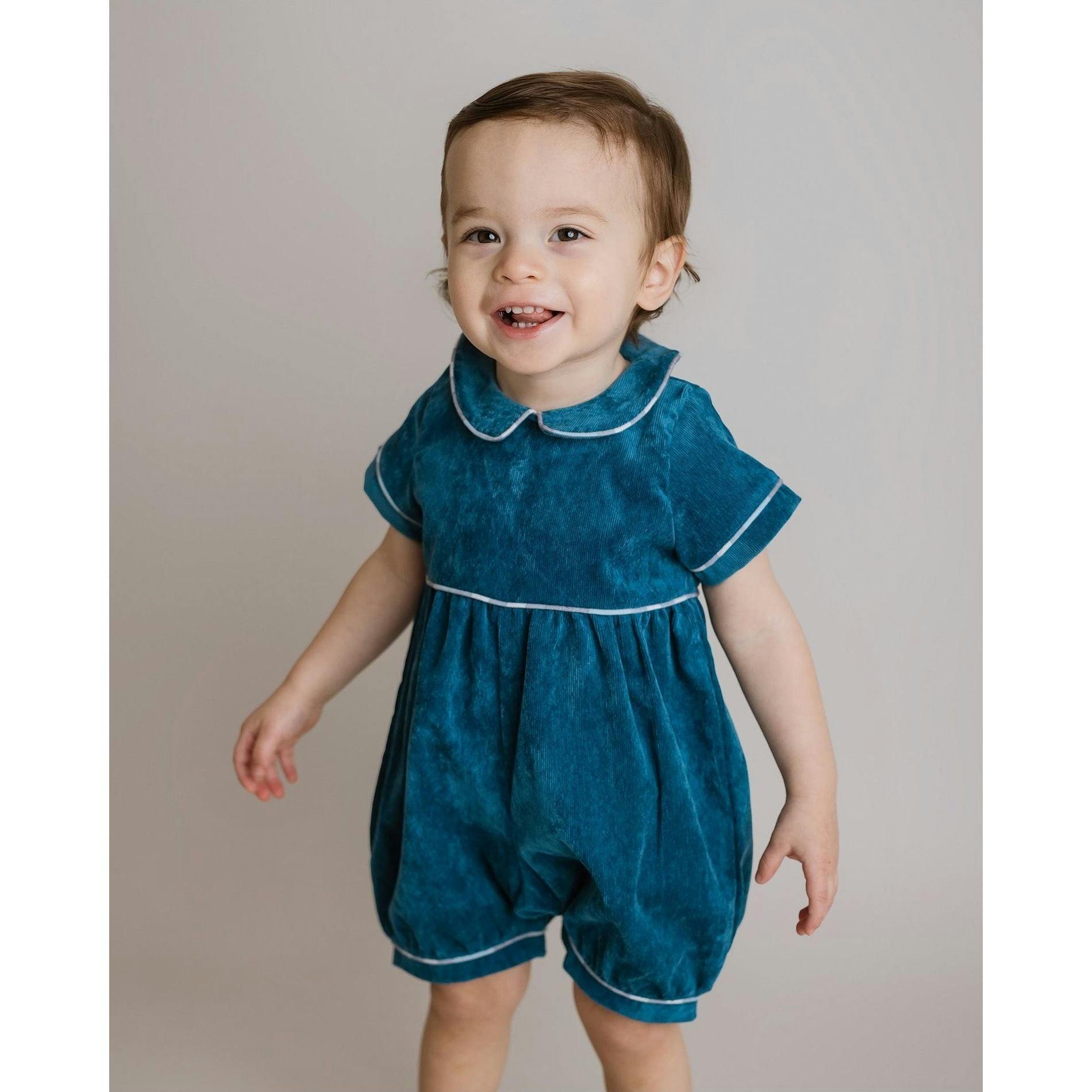 Teal Corduroy One Piece