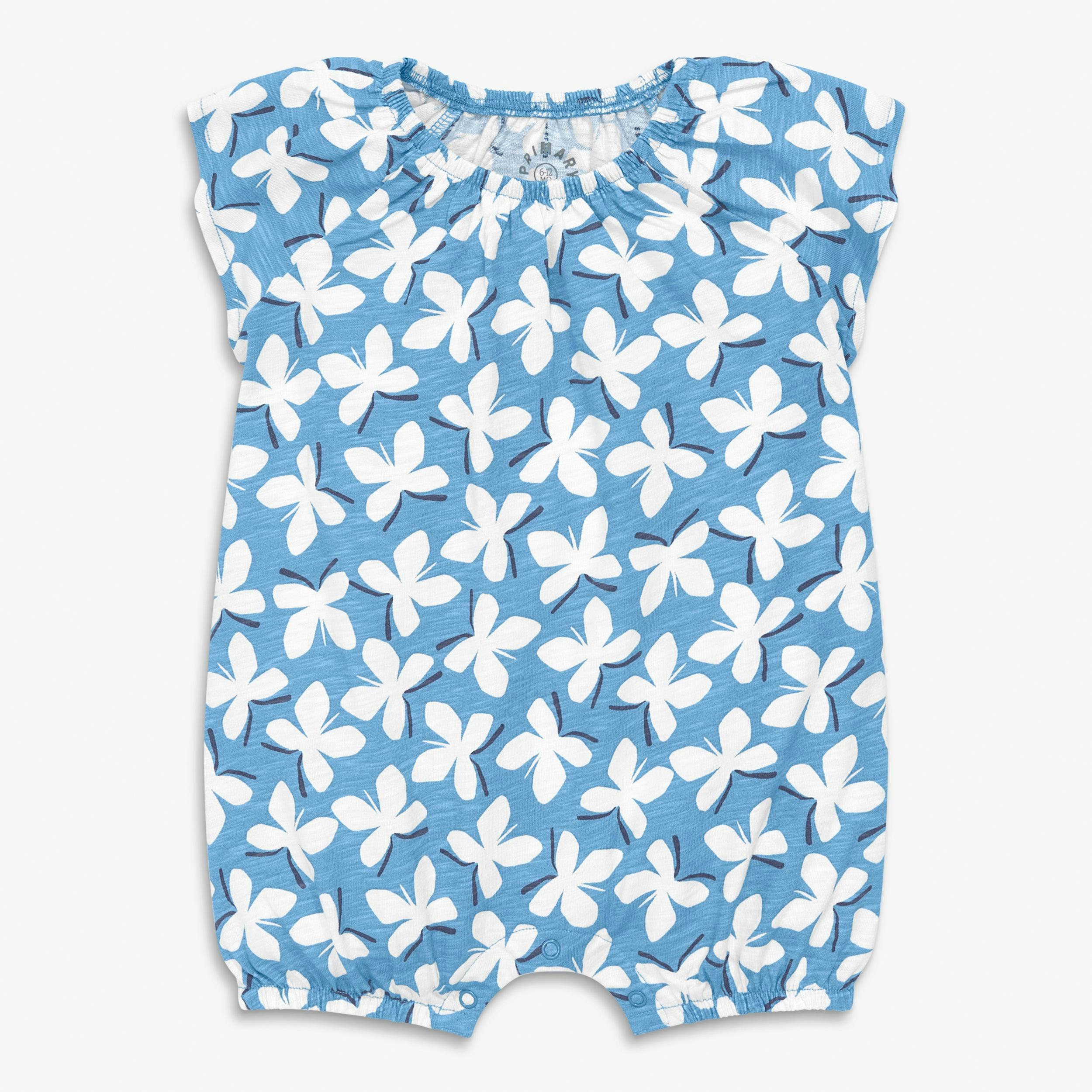 Clearance baby flutter sleeve shortie in butterflies