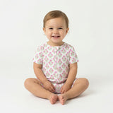 Pink Posy Short Sleeve & Shorts Bamboo Sleeper