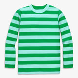 Kids long sleeve rash guard in stripe