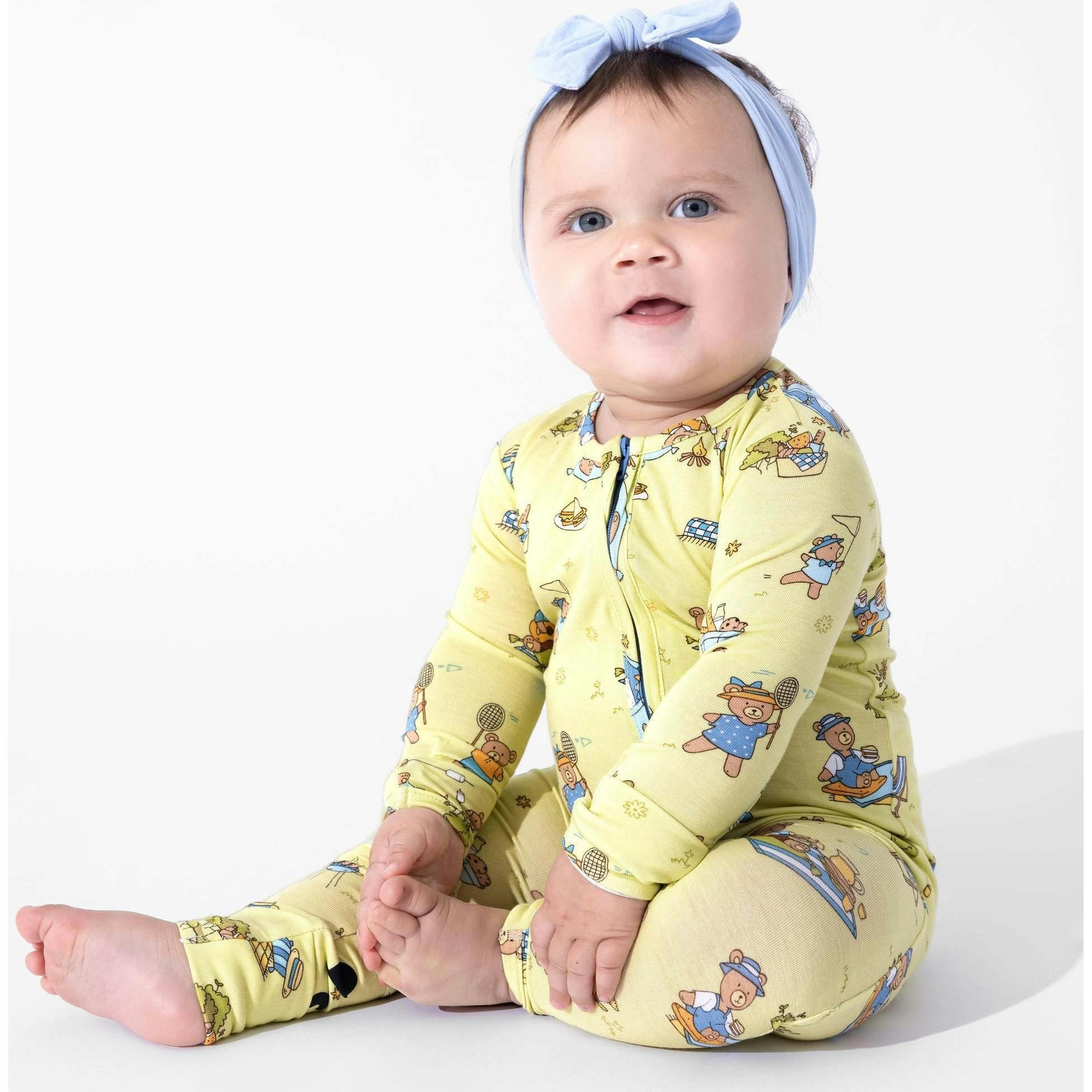 Teddy Picnic Bamboo Convertible Footie