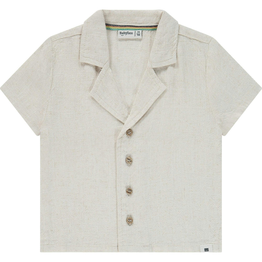 Linen Blend Button Up Shirt