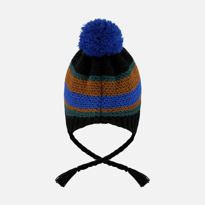 Lined Peruvian Knit Pompom Hat
