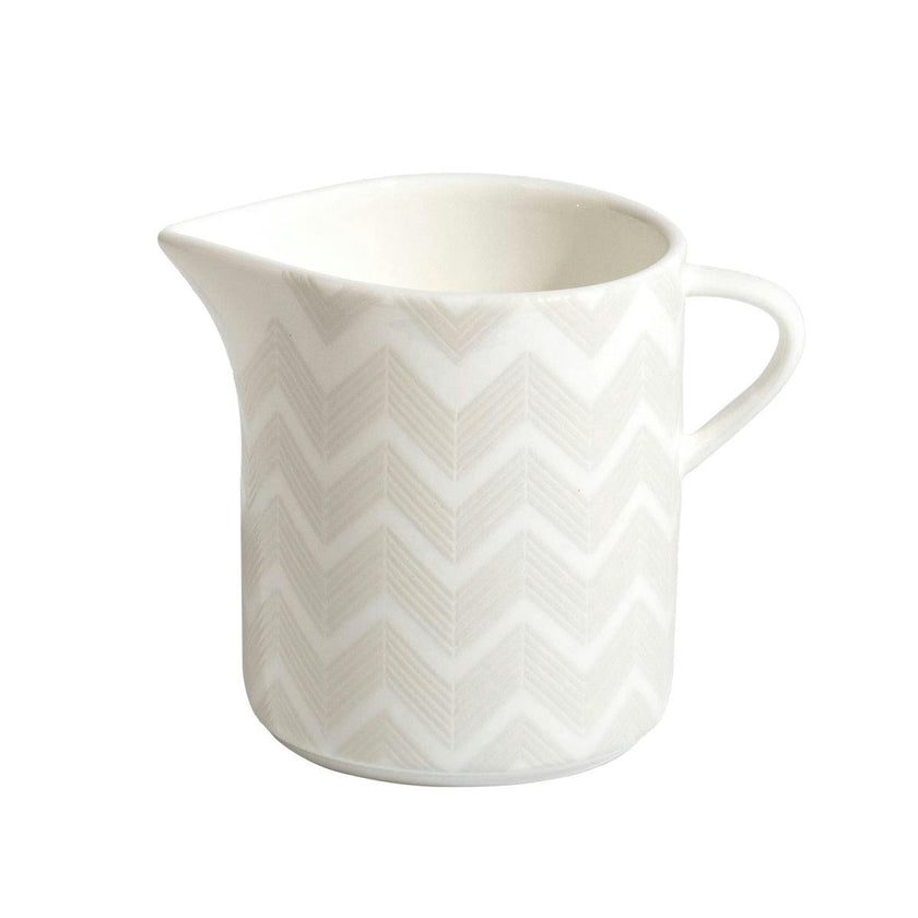Creamer Zig Zag  White Diam. 3.5"