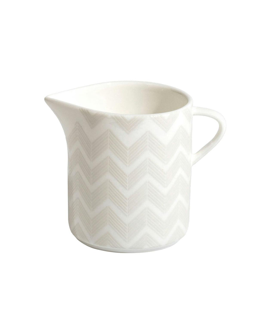 Creamer Zig Zag  White Diam. 3.5"