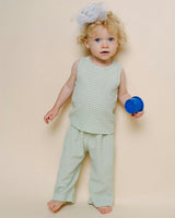 Jio Stripe Tank & Pull-on Set - Mint