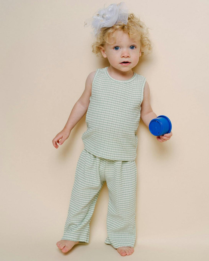 Jio Stripe Tank & Pull-on Set - Mint