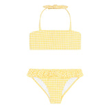girls soleil gingham halter bikini