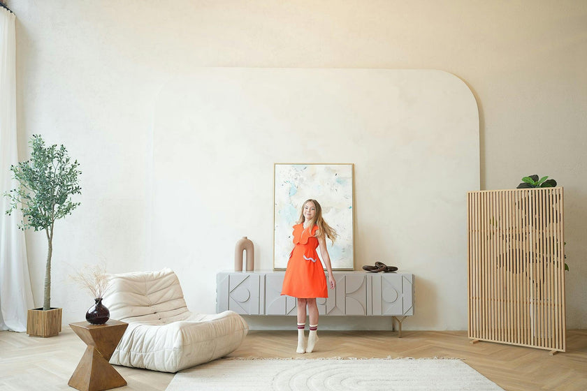 Colette Dress, Orange