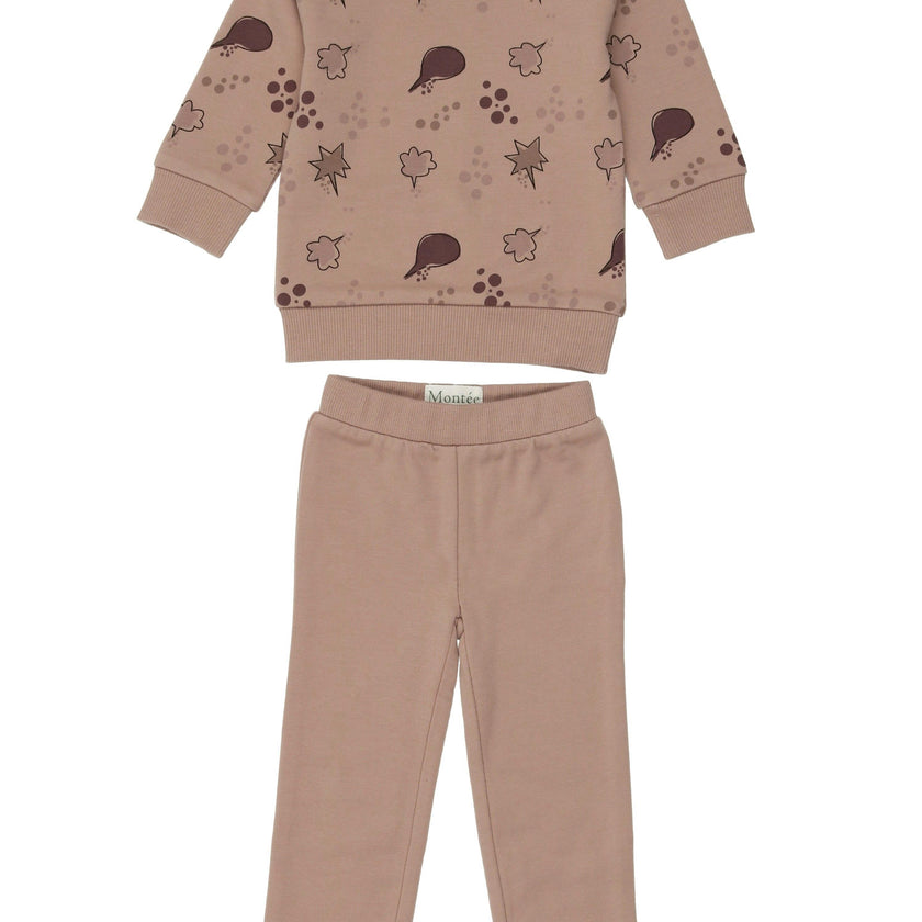 Girls Super Bubble Sweatshirt & Sweatpant 2-Piece Set