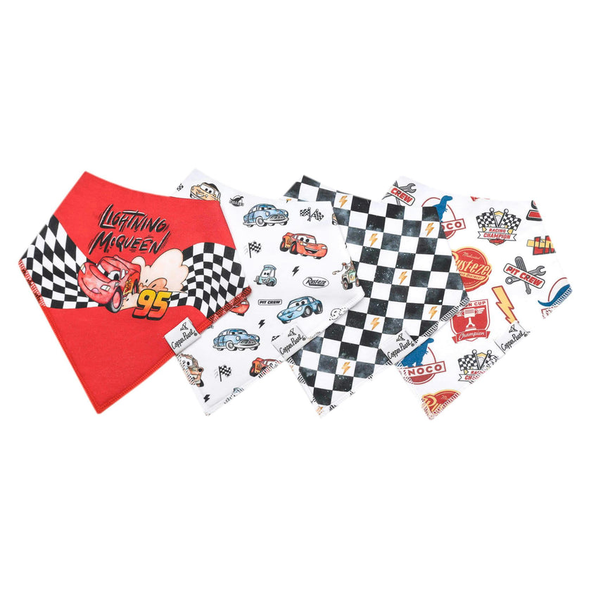 4 Pack Baby Bandana Bibs - Disney Pixar Cars
