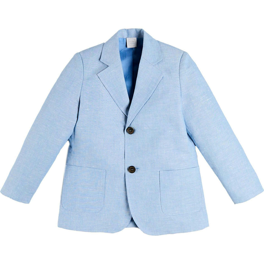 Plain Patch Pocket Blazer in Sky Blue (4- 10yrs)
