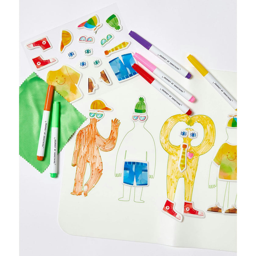 Wipeable Silicone Mat - Friends