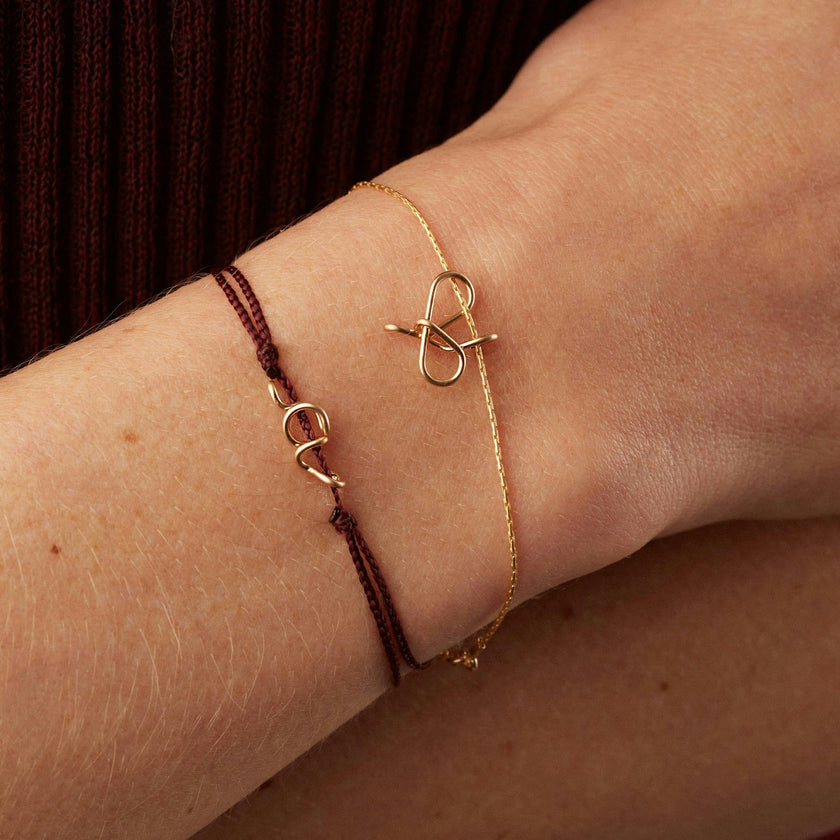 Initial Bracelet, 14k Yellow Gold Filled