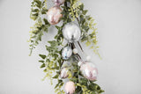 Pink, Blue and Silver Metallic Foil Speckle Easter Egg Garland