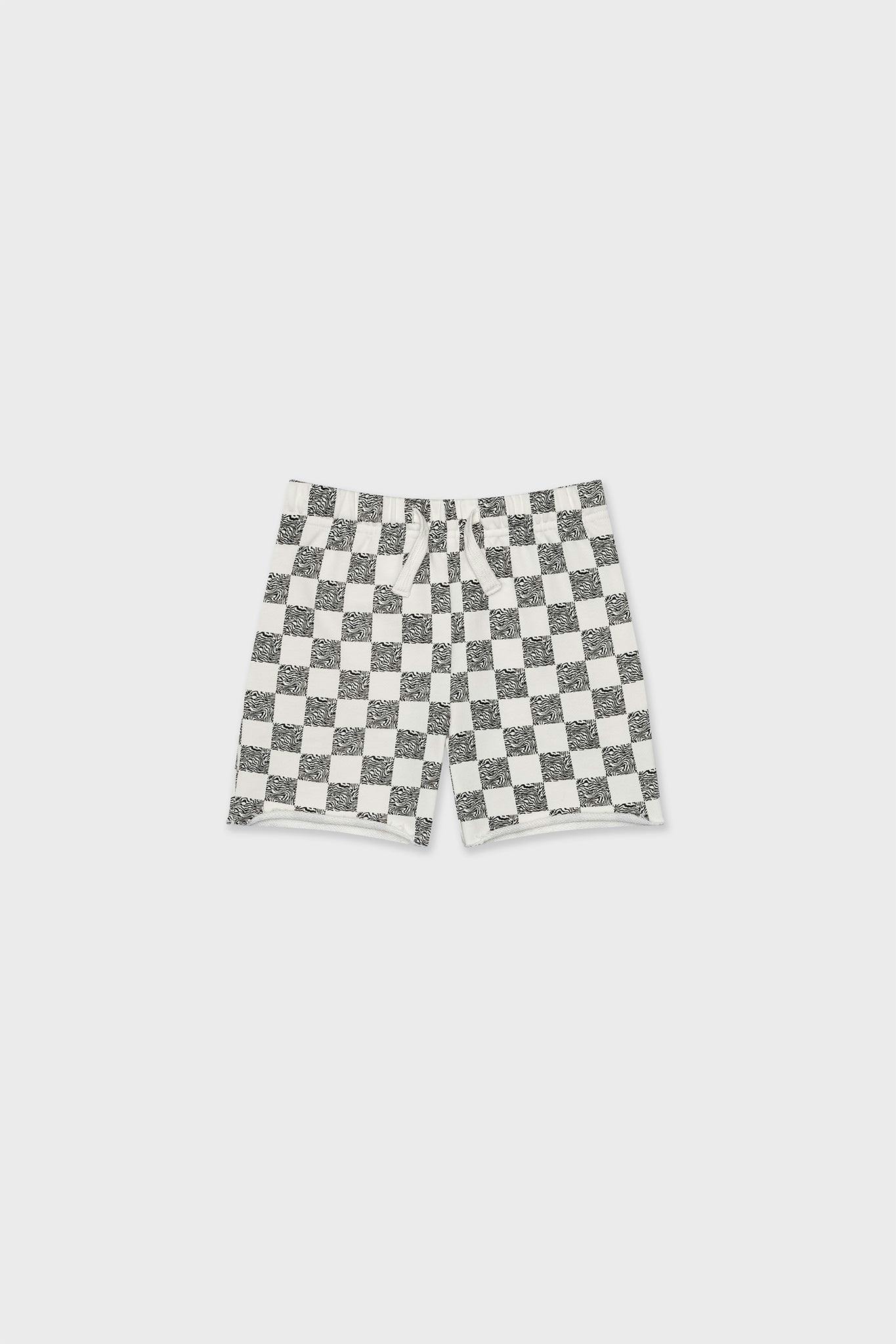 Cotton Sweat Short With Raw Hem
