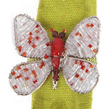 Napkin Ring in Silver and Red