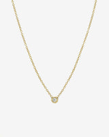 Mini Bezel Diamond Necklace