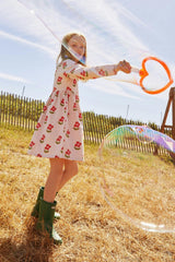 Recycled Jersey Flowers Kid Dress