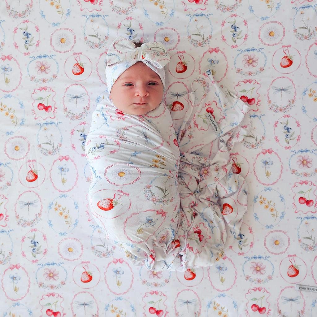 Caroline Picot Swaddle Headband Set