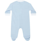 Blue Bubble Zipper Footie
