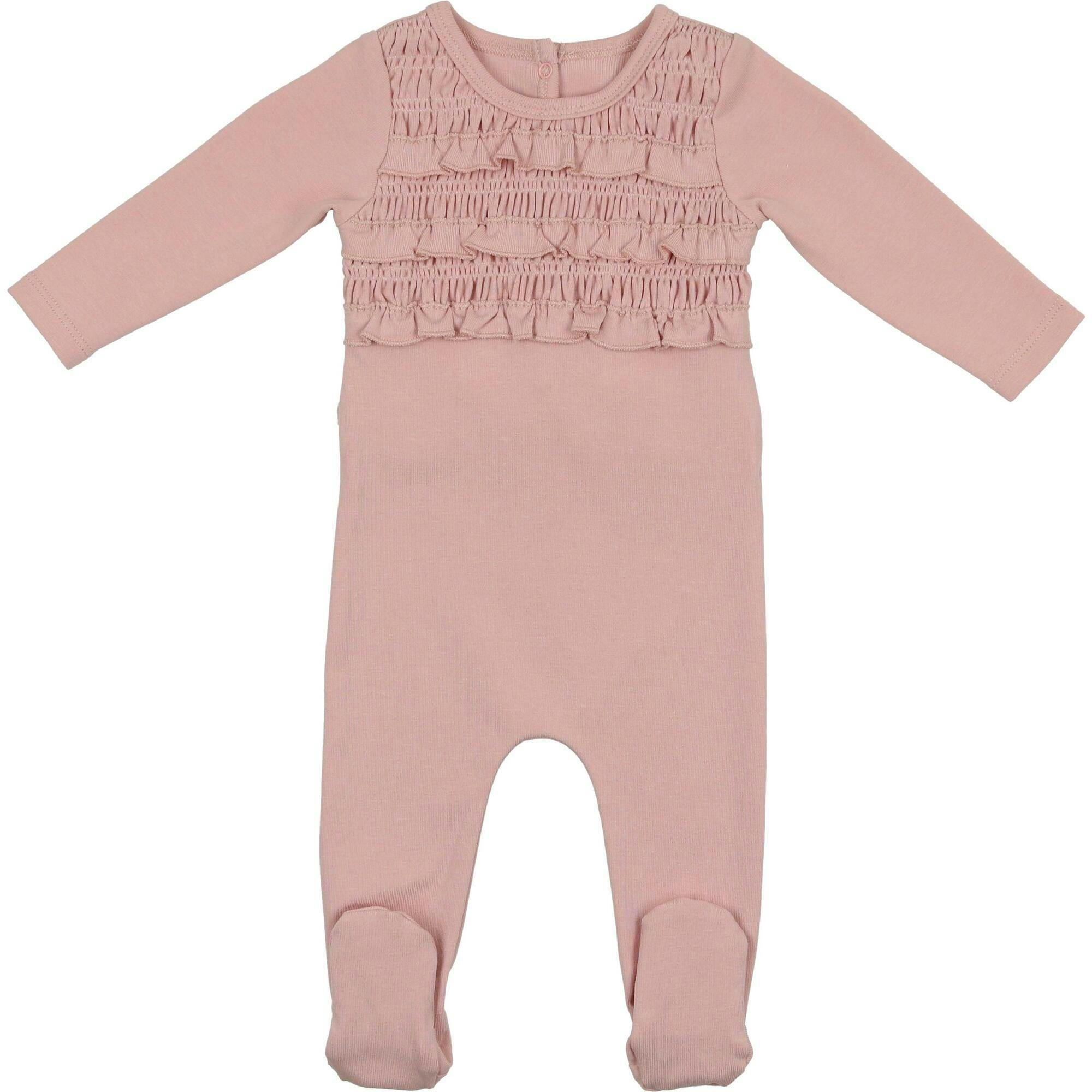 Ruffle Ruched Footie