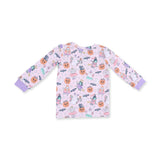 Halloween Monster Dress Up Pink - Long Sleeve Loungewear Set