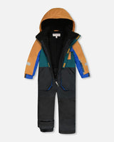 One-Piece Play Snowsuit Colorblocked And
