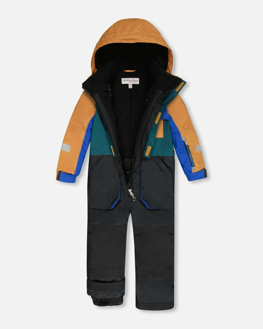 One-Piece Play Snowsuit Colorblocked And