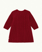 Bowen Cable Knit Dress - Ruby Red