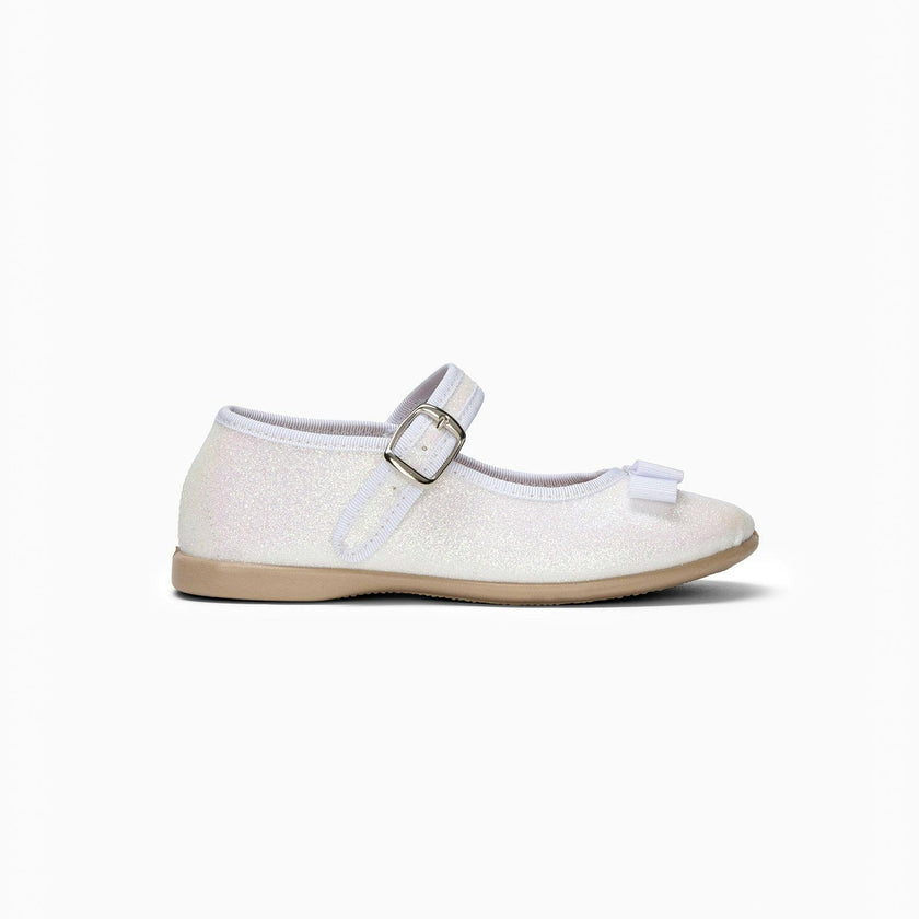 Hampton Classics Lana Sparkle Party Shoe in White