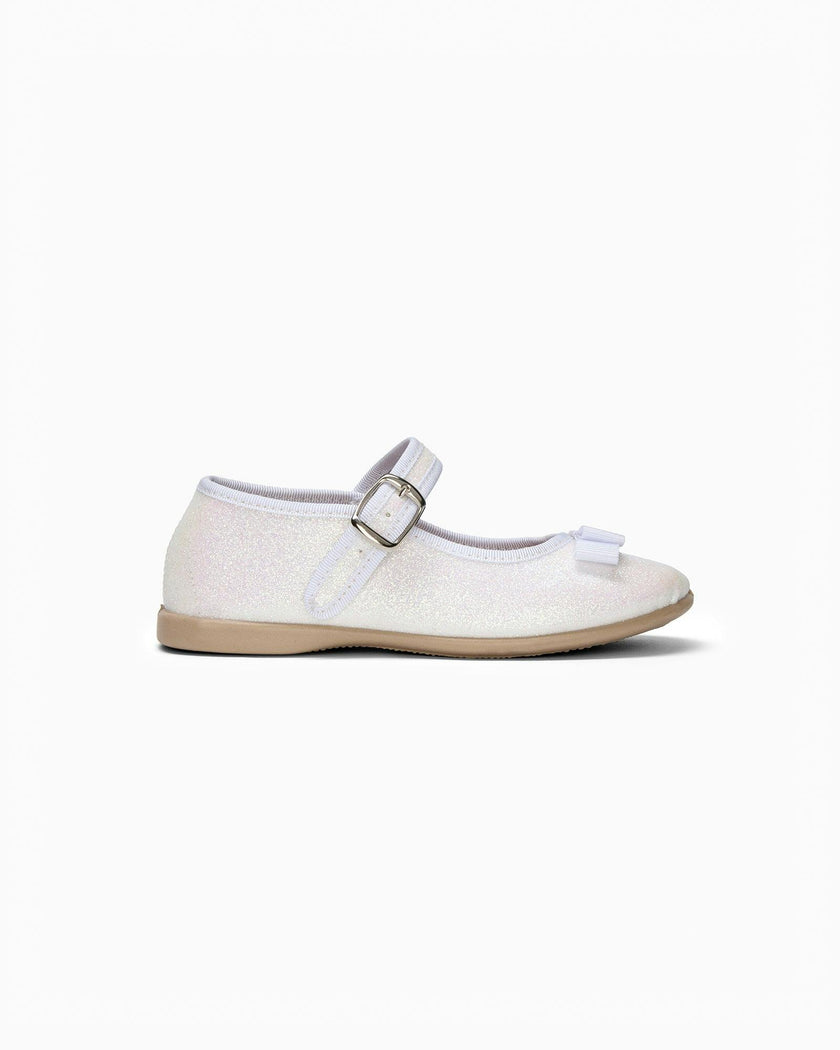 Hampton Classics Lana Sparkle Party Shoe in White