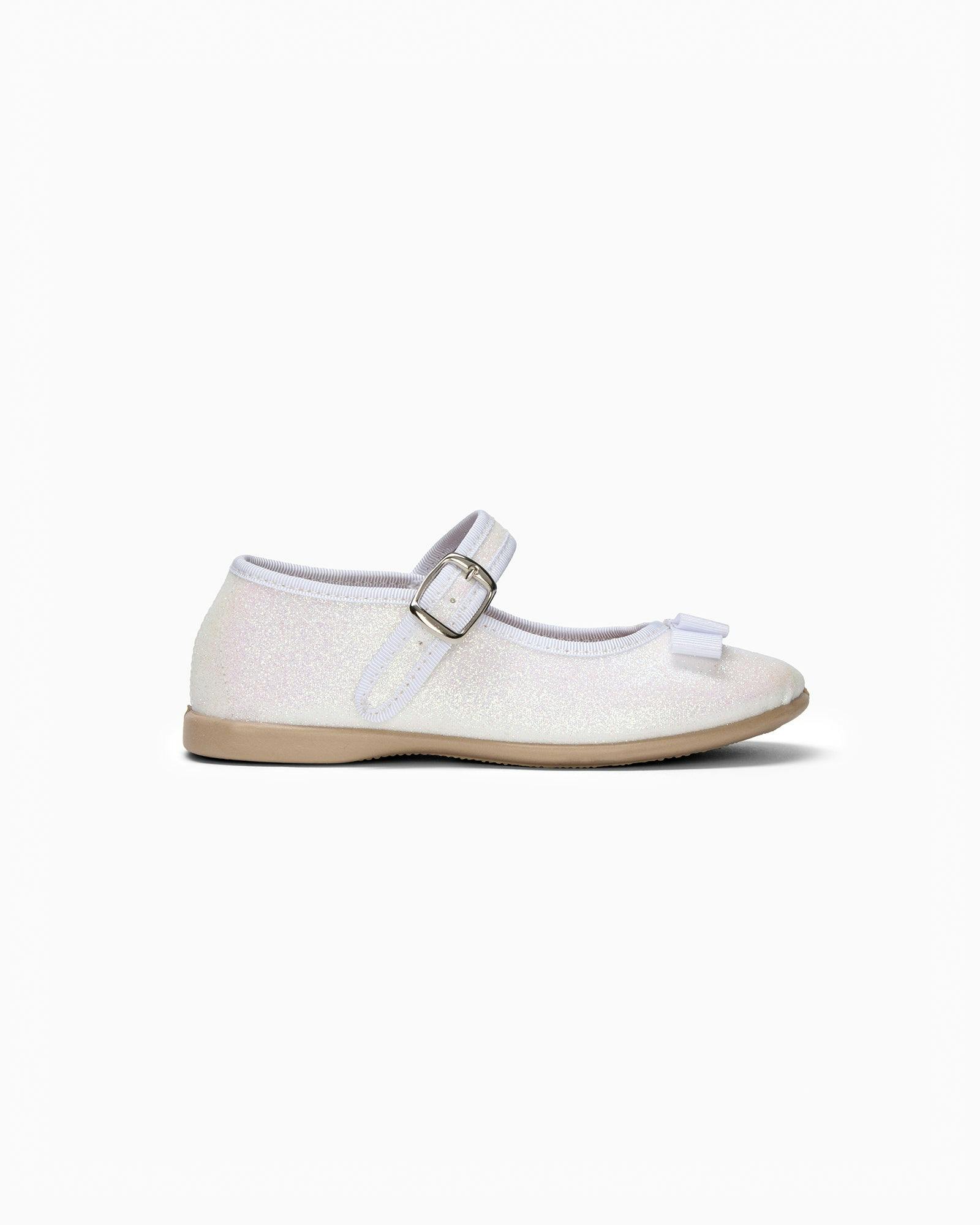 Hampton Classics Lana Sparkle Party Shoe in White