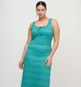 The Coraline Dress - Teal Stretch Lace