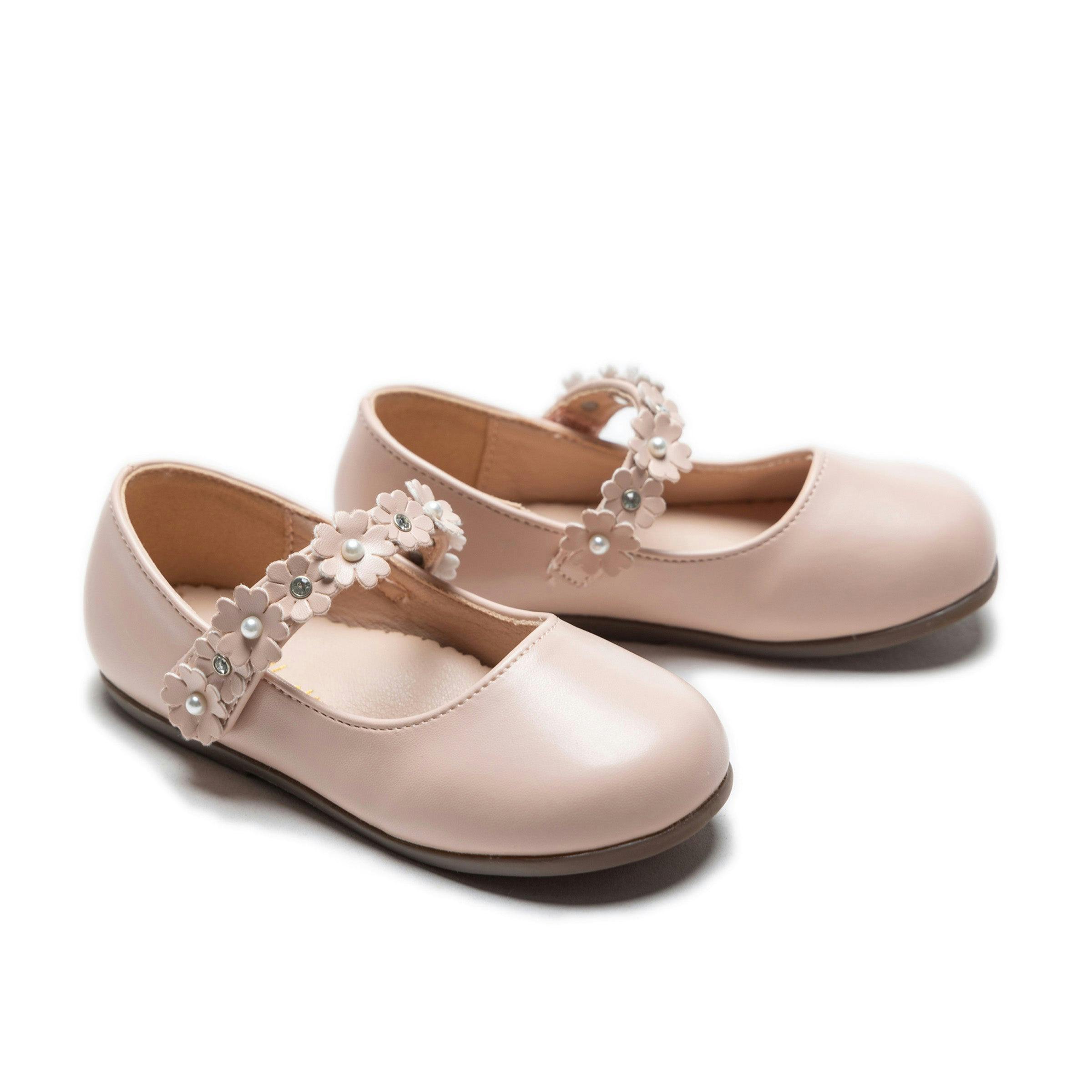 Pink Amelia Floral Band Flats