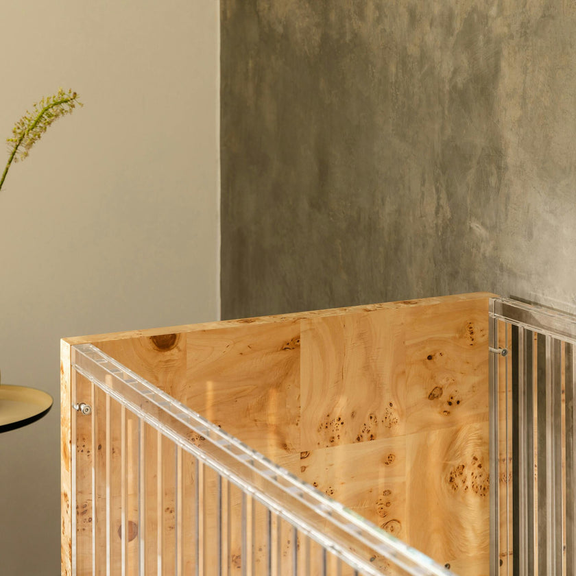 Altair Burl Wood Crib