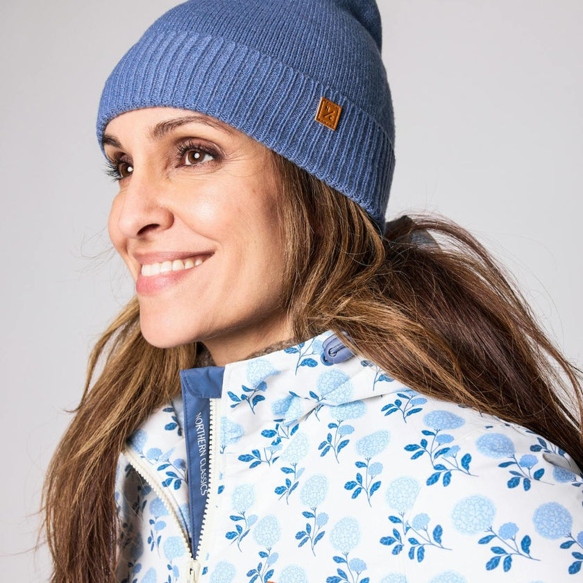 Kids Knit Winter Hat with Knit Pom