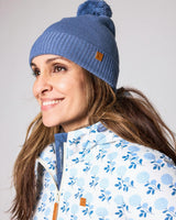 Kids Knit Winter Hat with Knit Pom
