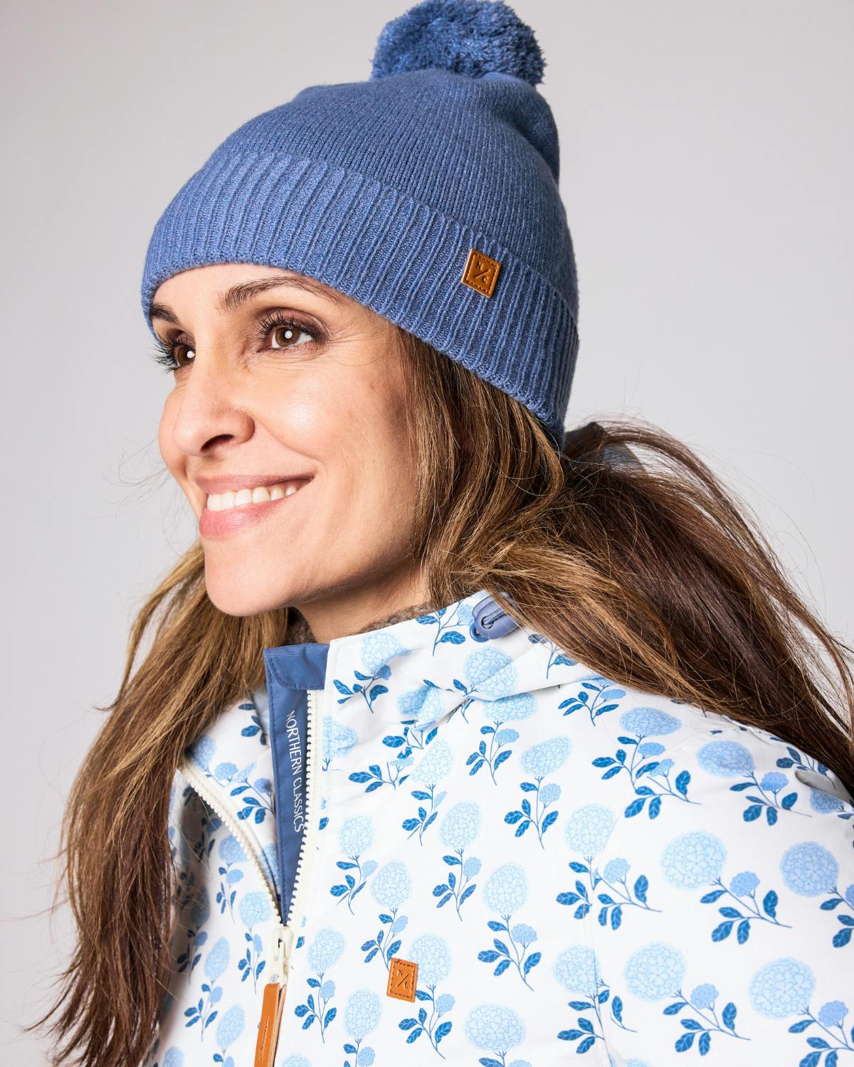 Kids Knit Winter Hat with Knit Pom
