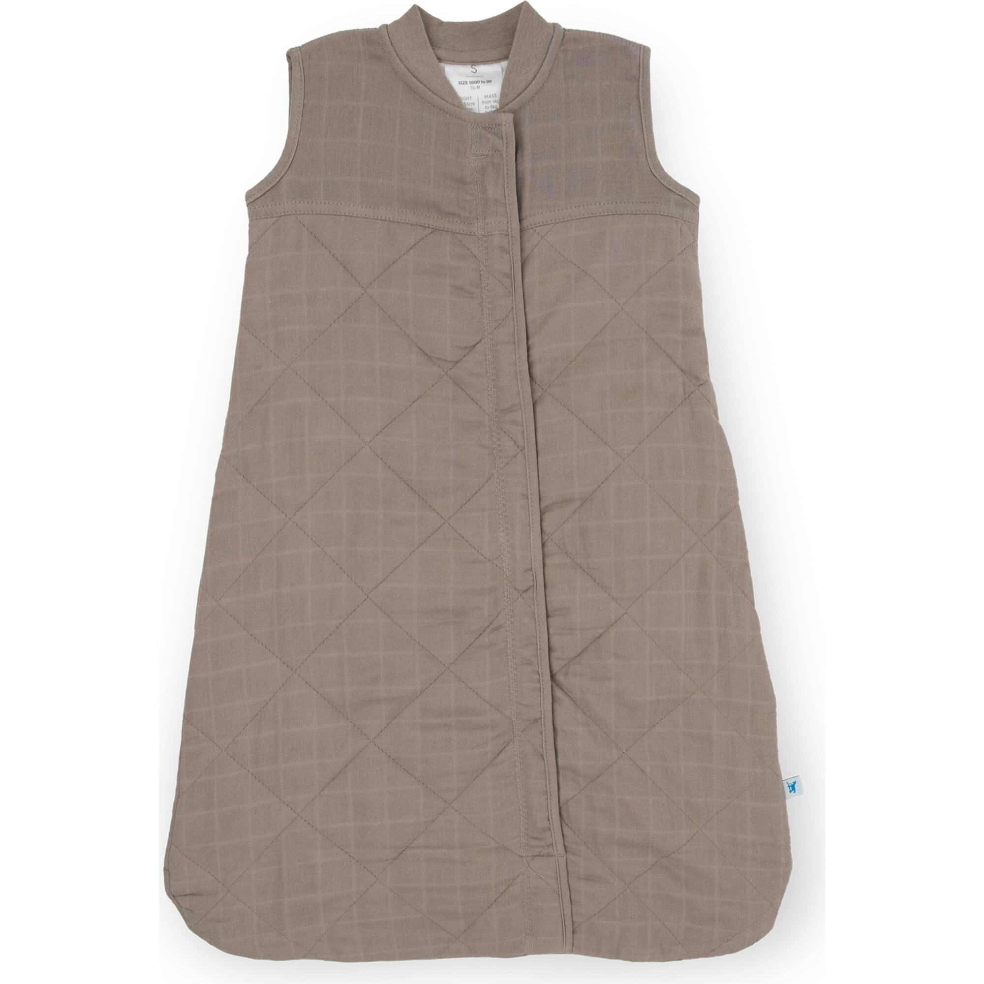 Cotton Muslin Quilted Sleep Bag - Mocha