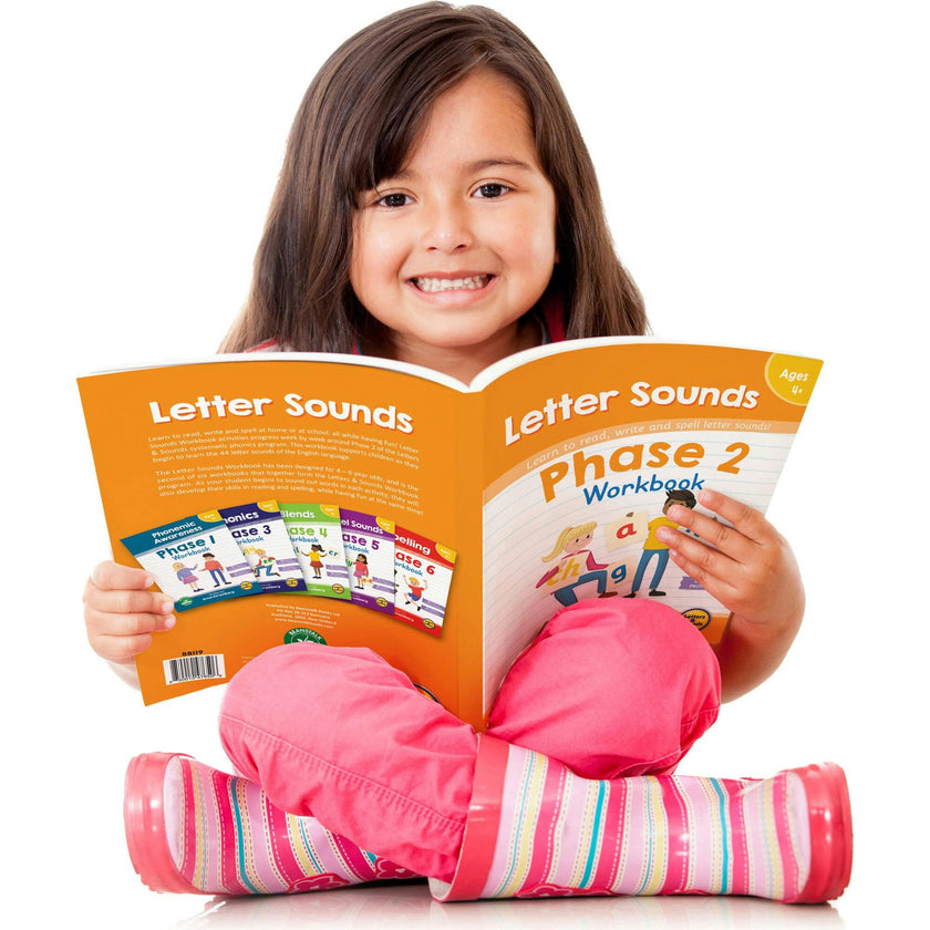 Phase 2 Letter Sounds Educational Learning Workbook