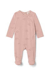 Stars Print Cotton Snap Back Romper